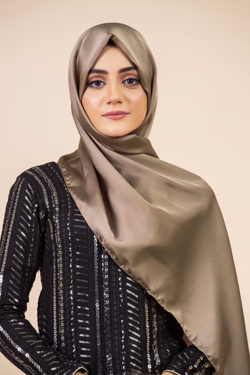 Luxury Glossy Silk Warm Taupe De Valeur PK