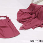 Luxury Niqab & Hijab Set - Soft Berry