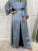 Luxury Silk Kimono - Misty Gray -