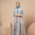Ethereal Tiered Dress in Dusty Pink