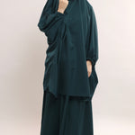 Three Pieces Jilbab Set - Timeless Teal