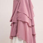 Chiffon Khimar - Dusty Pink