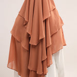 Chiffon Khimar - Coral Bliss