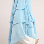 Chiffon Khimar - Pastel Blue