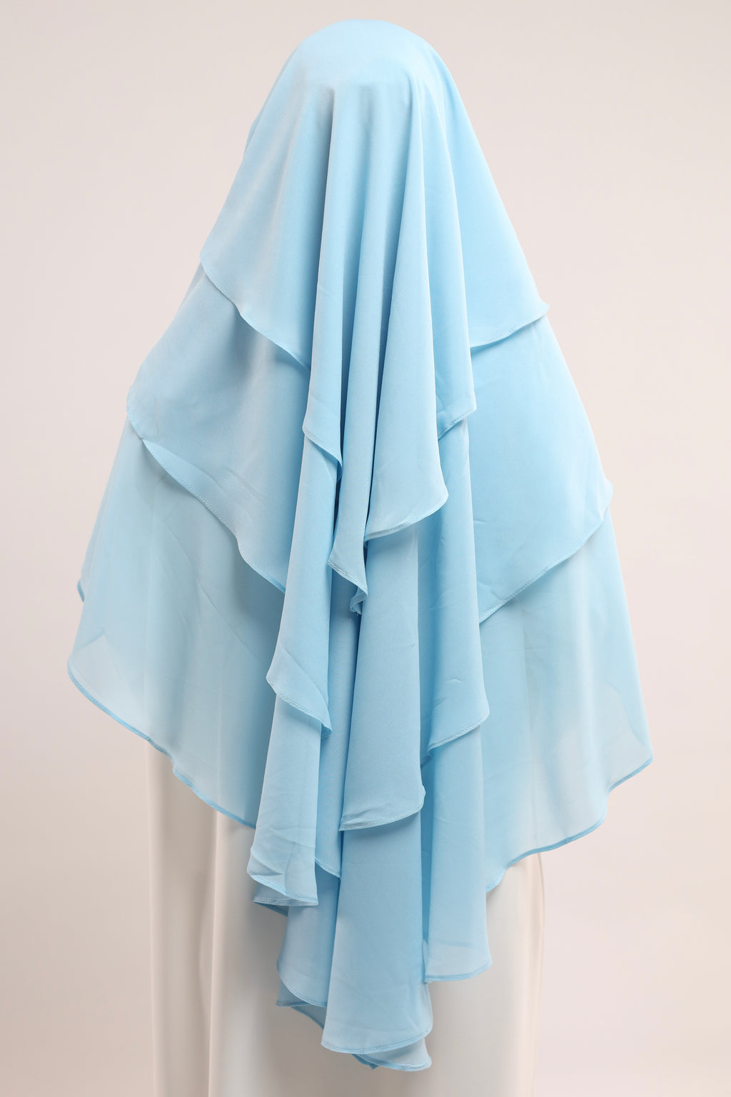 Chiffon Khimar - Pastel Blue