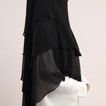 Chiffon Khimar - Jet Black