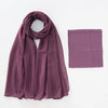 Matching Georgette Hijab & Cap Set - Sugar Mauve