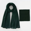 Matching Georgette Hijab & Cap Set - Bottle Green