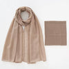 Matching Georgette Hijab & Cap Set - Taupe