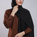 High-density Opaque Georgette - Black