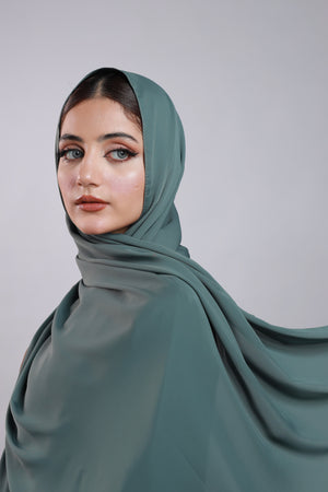 High-density Opaque Georgette - Jade Green