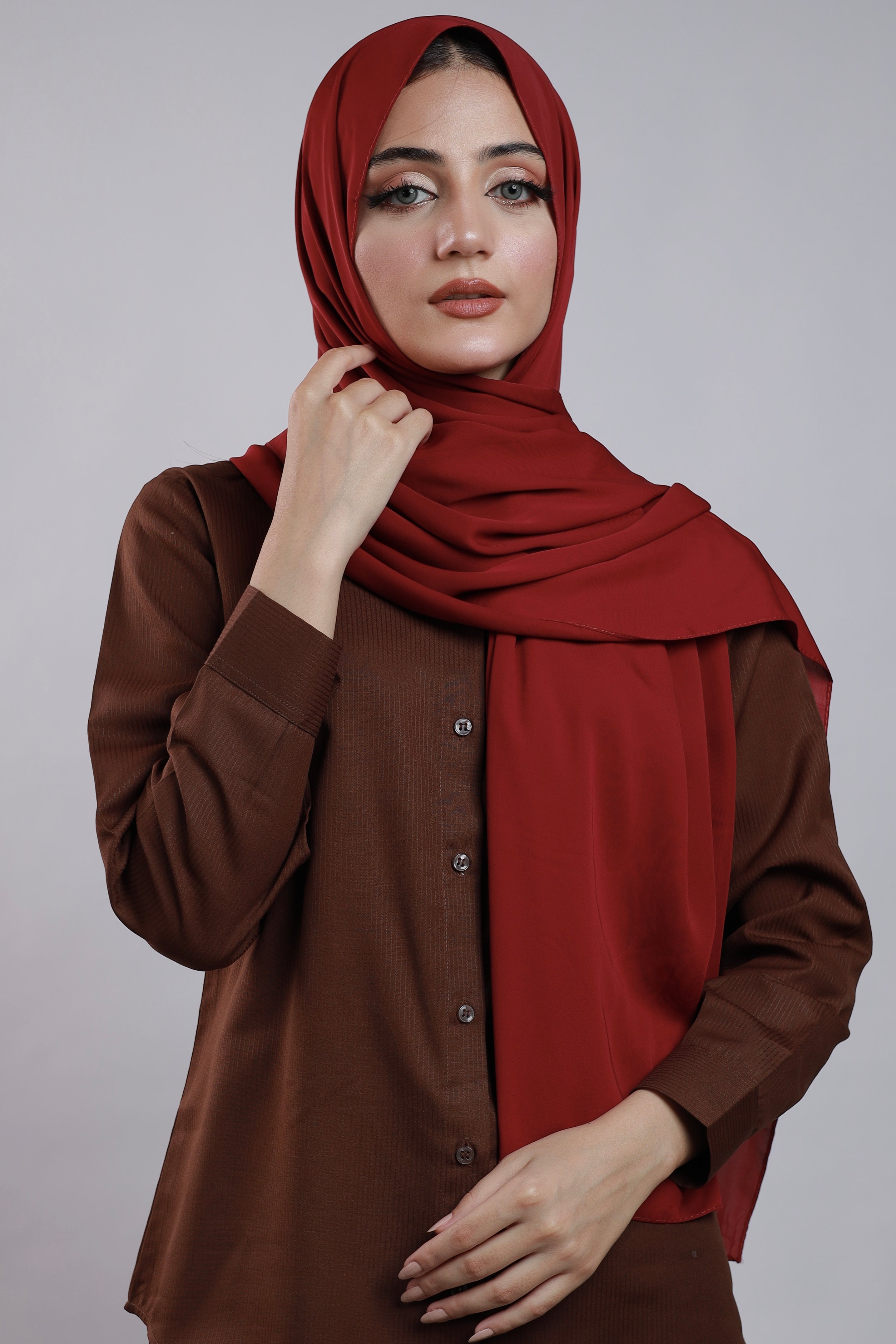 Douceur Veloutée Georgette - Maroon