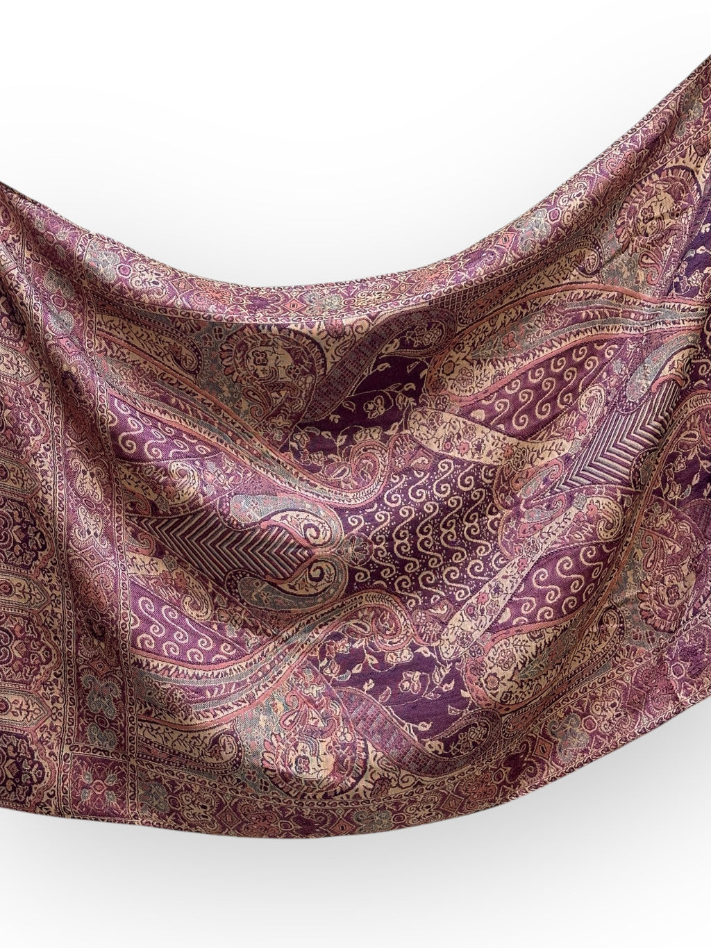 Vintage Pashmina - Pink & Purple Hues