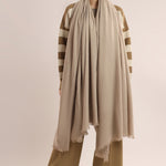 Woolen Shawl - Light Hazel