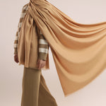 Woolen Shawl - Golden Beige