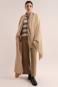 Woolen Shawl - Warm Nude