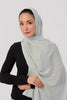 Angel Dust Modal Hijab - worn by model, lightweight and flowy drape.