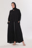 Daily Basic Abaya With Pockets - Jet Black