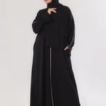 Daily Basic Abaya With Pockets - Jet Black