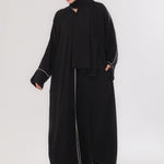 Daily Basic Abaya With Pockets - Jet Black