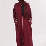 Daily Basic Abaya With Pockets - Maroon