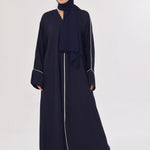 Daily Basic Abaya With Pockets - Navy Blue