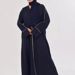 Daily Basic Abaya With Pockets - Navy Blue