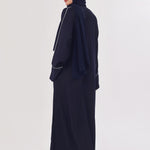 Daily Basic Abaya With Pockets - Navy Blue