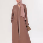 Daily Basic Abaya With Pockets - Nude Taupe