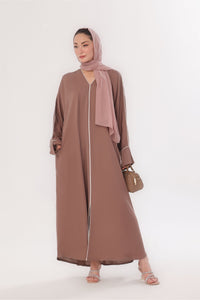 Daily Basic Abaya With Pockets - Nude Taupe