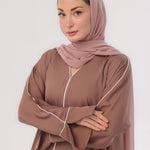 Daily Basic Abaya With Pockets - Nude Taupe