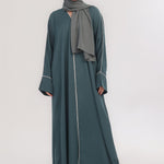 Daily Basic Abaya With Pockets - Turquoise