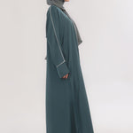 Daily Basic Abaya With Pockets - Turquoise