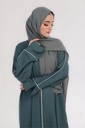 Daily Basic Abaya With Pockets - Turquoise