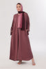 Daily Basic Abaya With Pockets - Vintage Mauve