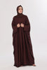 Flowy Farshi Cut Abaya - Burnt Wood