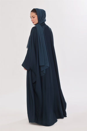 Flowy Farshi Cut Abaya - Deep Teal