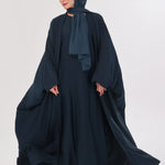 Flowy Farshi Cut Abaya - Deep Teal