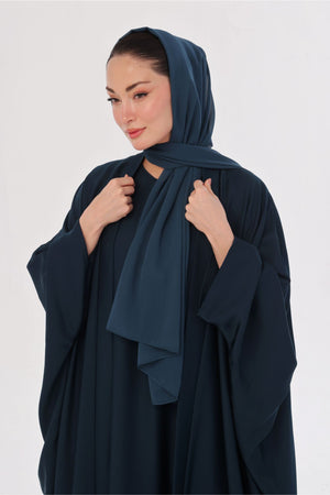 Flowy Farshi Cut Abaya - Deep Teal