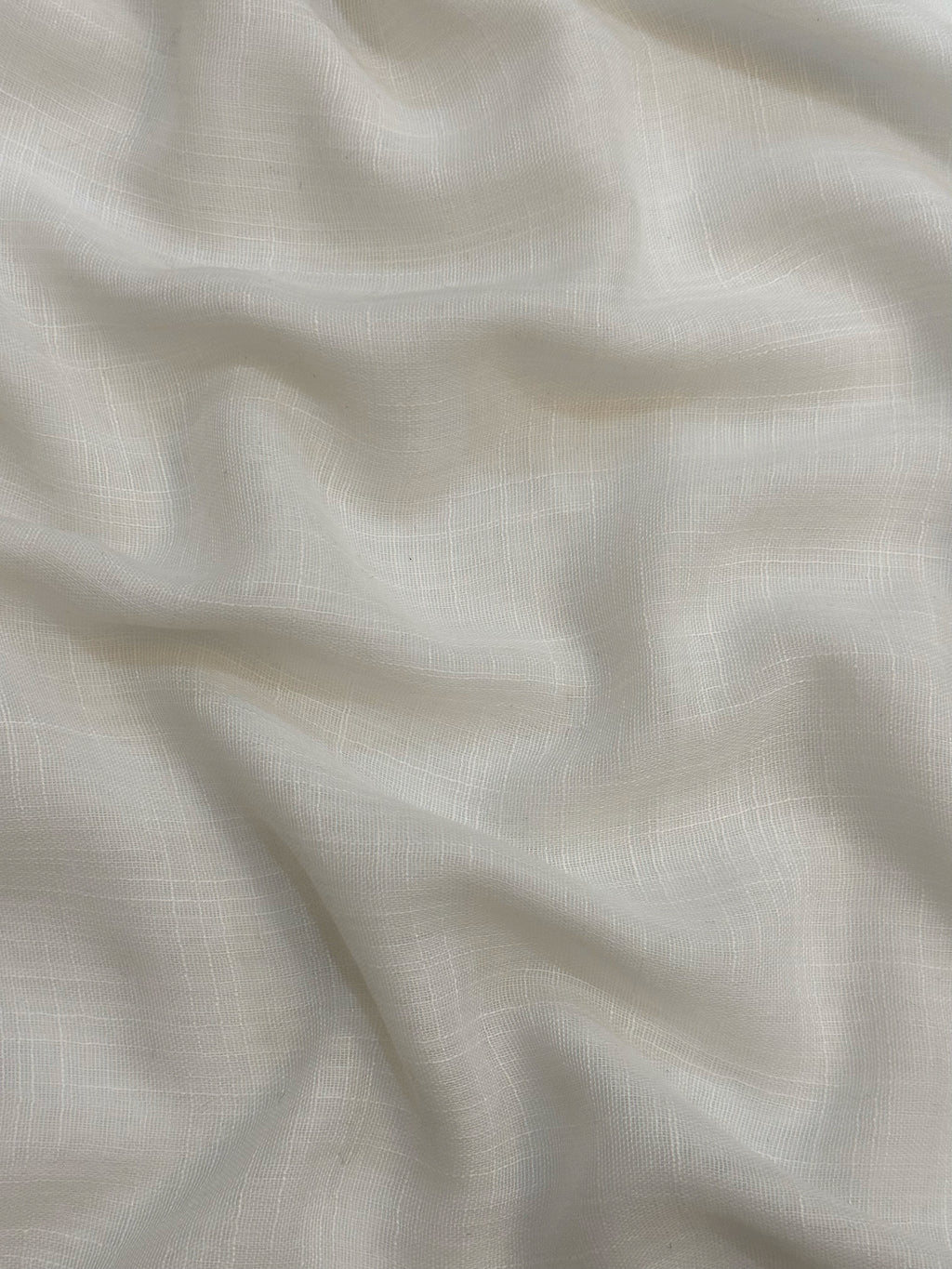 Textured Lawn Viscose - Pearl White