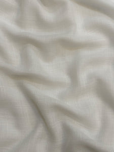 Textured Lawn Viscose - Pearl White