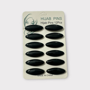 Basic Hijab Pins Set - Black