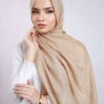 Embellished Viscose - Light Nude