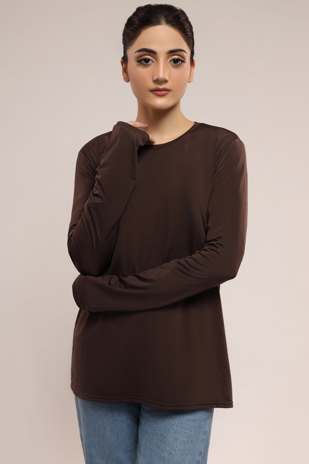 Layering Essential Top - Dark Brown