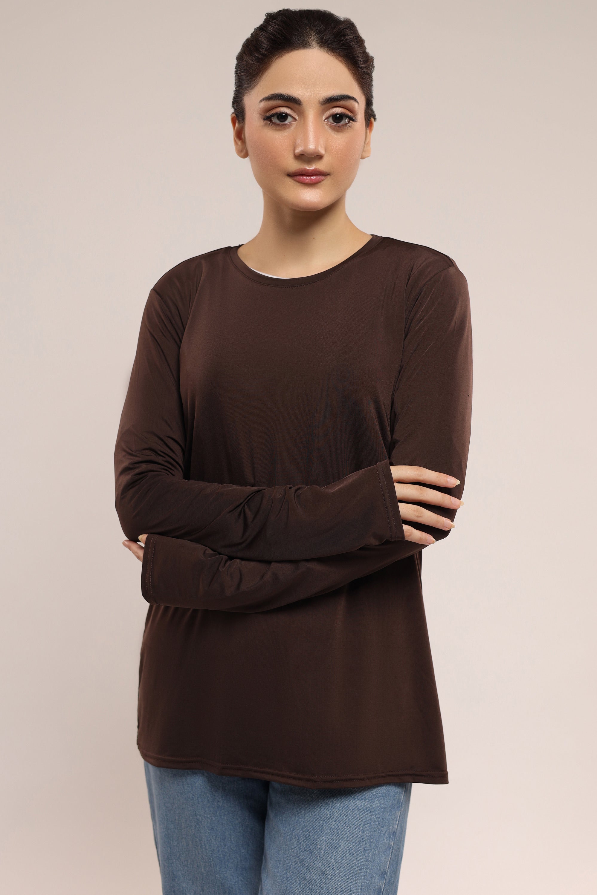 Layering Essential Top - Dark Brown