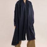 Woolen Shawl - Navy