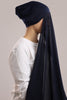 Pre-sewn Instant Georgette - Navy Blue