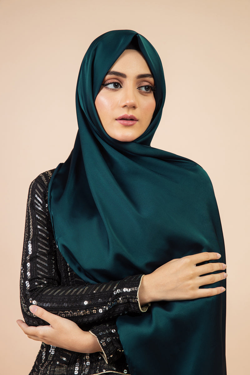 Luxury Glossy Silk - Timeless Teal – De Valeur PK