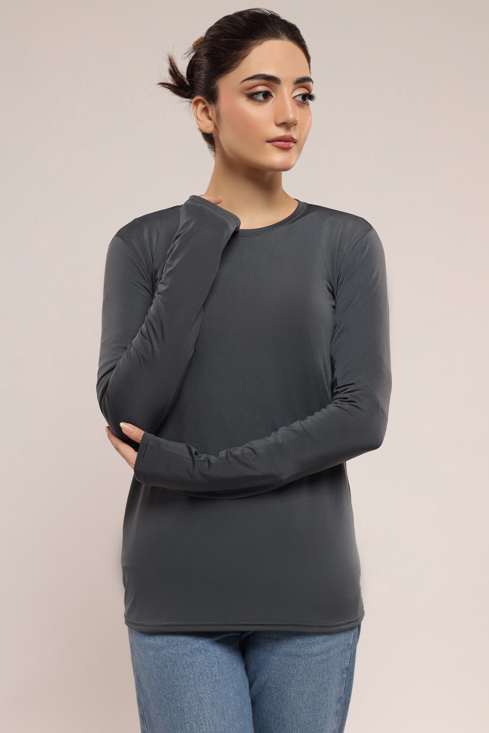 Layering Essential Top - Charcoal