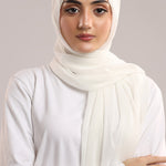 Pre-sewn Instant Georgette - White